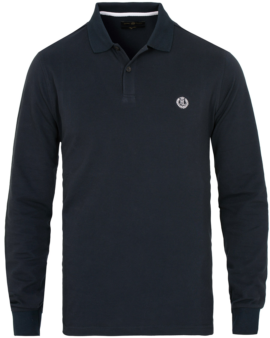 Hombres | Jerséis y prendas de punto | Henri-Lloyd | Henri Lloyd Musburry Regular Long Sleeve Polo Navy