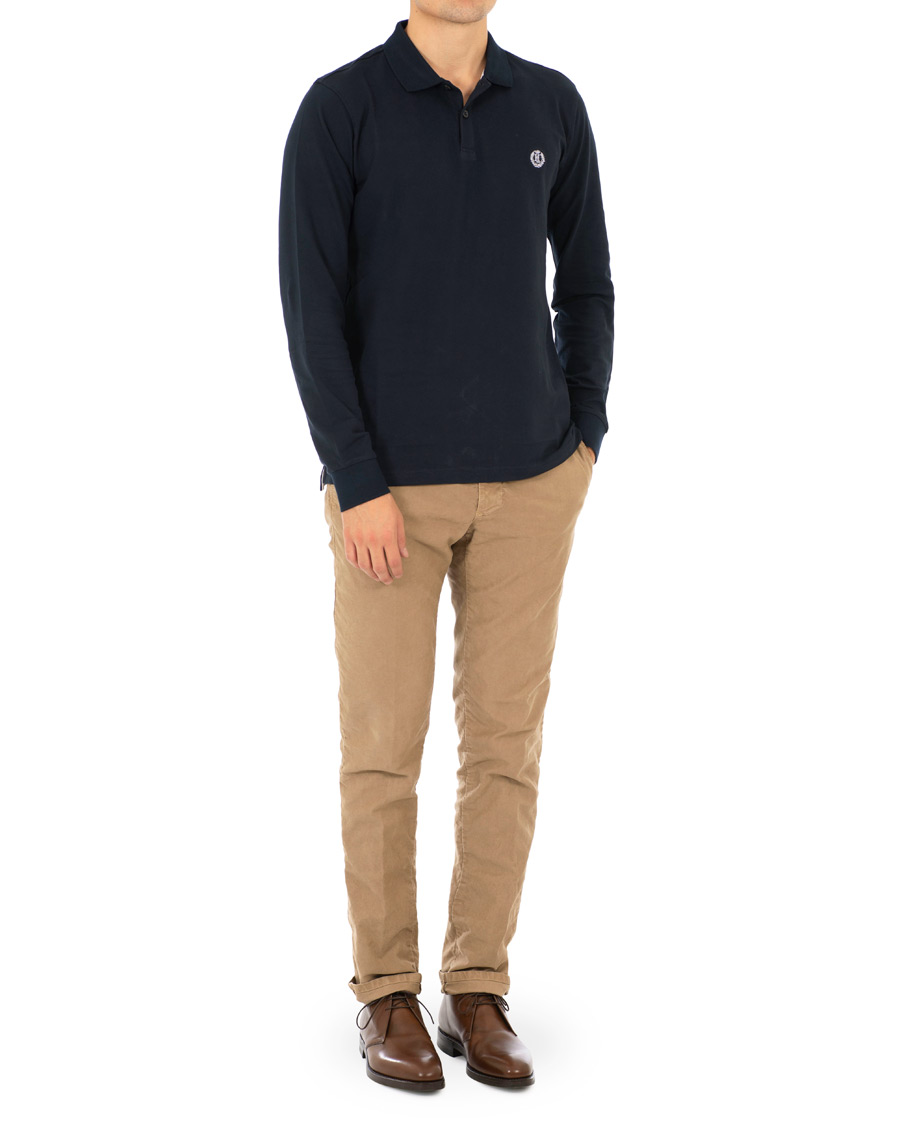 Hombres | Jerséis y prendas de punto | Henri-Lloyd | Henri Lloyd Musburry Regular Long Sleeve Polo Navy