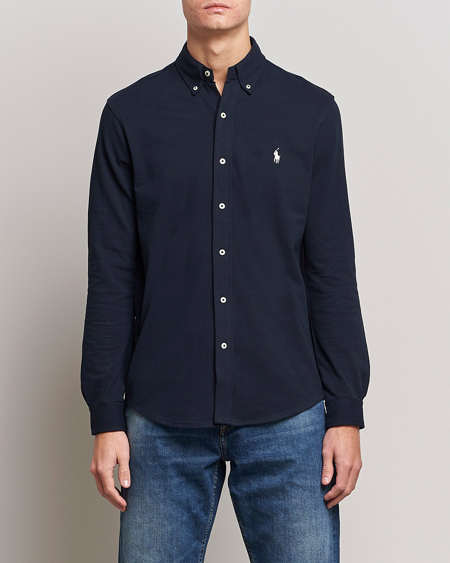Hombres | Camisas casuales | Polo Ralph Lauren | Featherweight Mesh Shirt Aviator Navy
