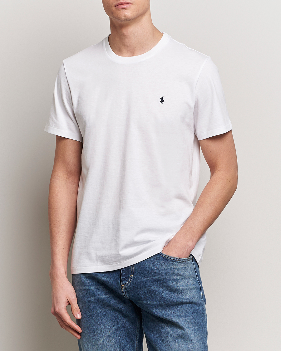 Hombres | Camisetas blancas | Polo Ralph Lauren | Liquid Cotton Crew Neck T-Shirt White
