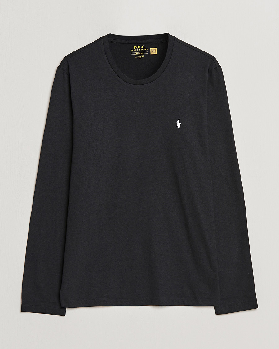 Hombres | Camisetas | Polo Ralph Lauren | Liquid Cotton Long Sleeve Crew Neck T-Shirt Black