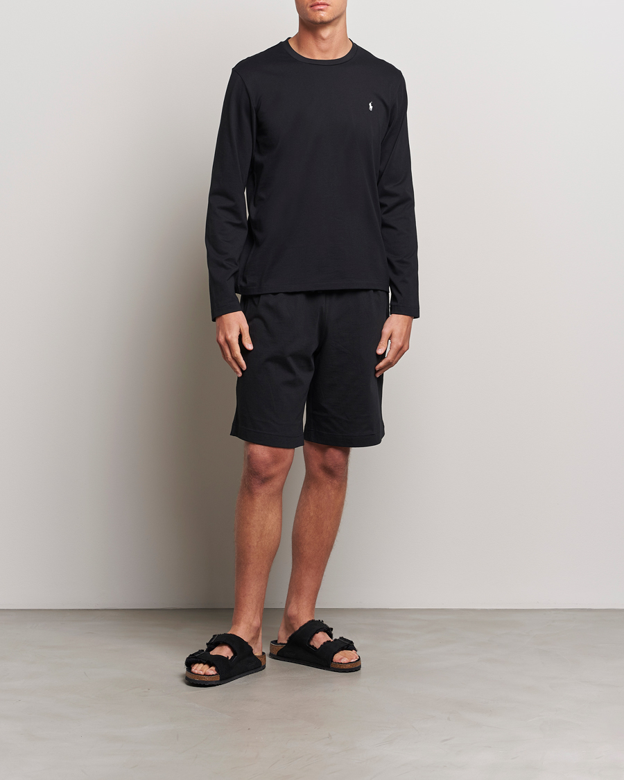 Hombres | Camisetas | Polo Ralph Lauren | Liquid Cotton Long Sleeve Crew Neck T-Shirt Black