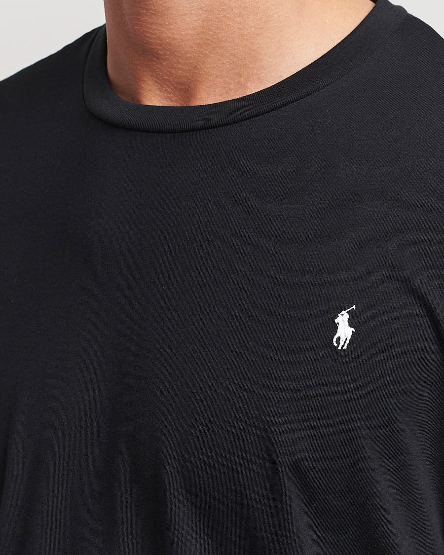 Hombres | Camisetas | Polo Ralph Lauren | Liquid Cotton Long Sleeve Crew Neck T-Shirt Black
