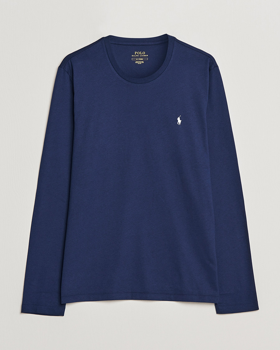 Hombres | Camisetas | Polo Ralph Lauren | Liquid Cotton Long Sleeve Crew Neck T-Shirt Cruise Navy