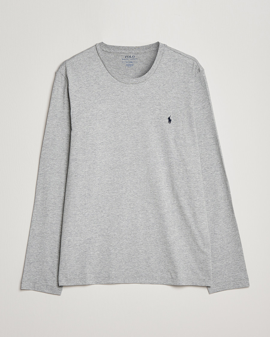 Hombres | Camisetas | Polo Ralph Lauren | Liquid Cotton Long Sleeve Crew Neck Tee Andover Heather