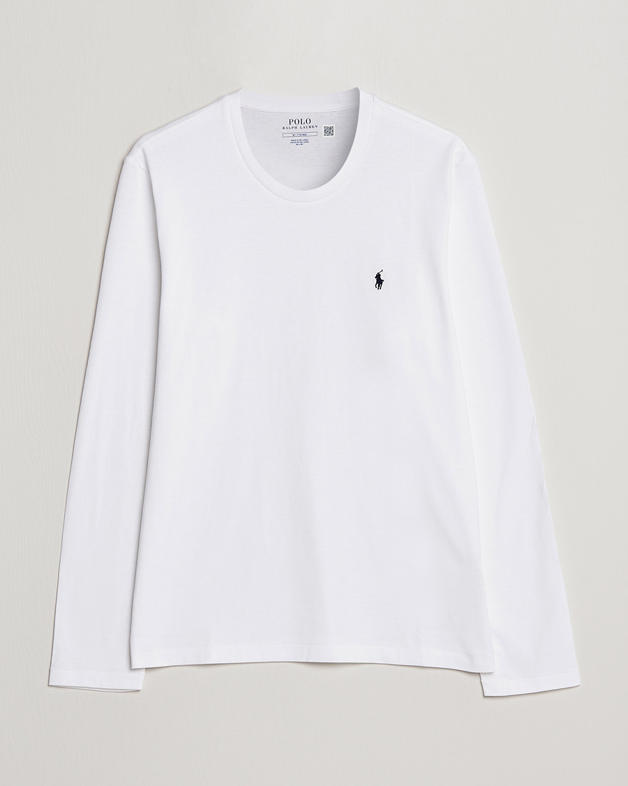 Hombres | Camisetas | Polo Ralph Lauren | Liquid Cotton Long Sleeve Crew Neck Tee White
