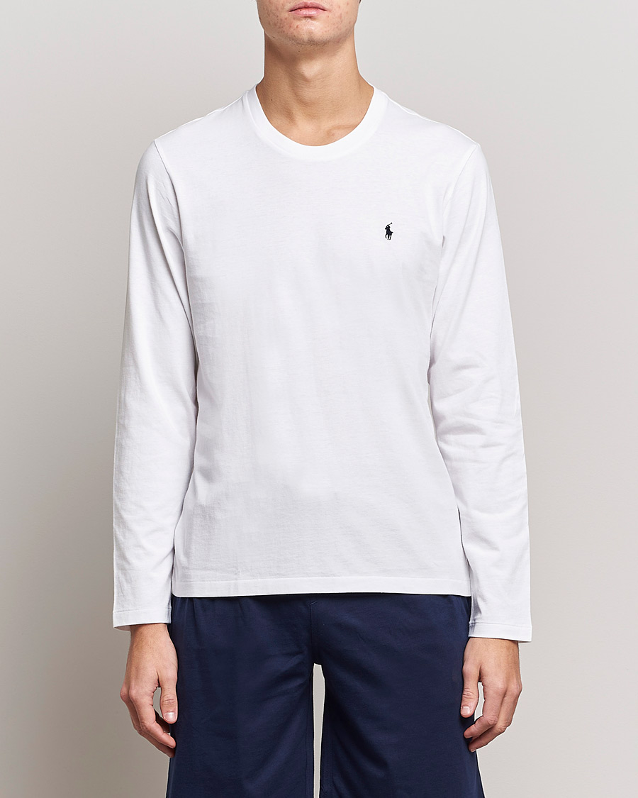 Hombres | Camisetas | Polo Ralph Lauren | Liquid Cotton Long Sleeve Crew Neck Tee White