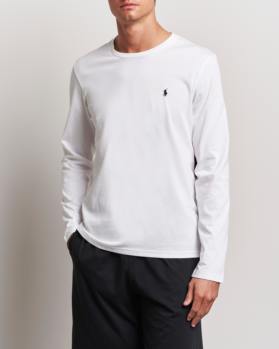 Hombres | Camisetas | Polo Ralph Lauren | Liquid Cotton Long Sleeve Crew Neck Tee White
