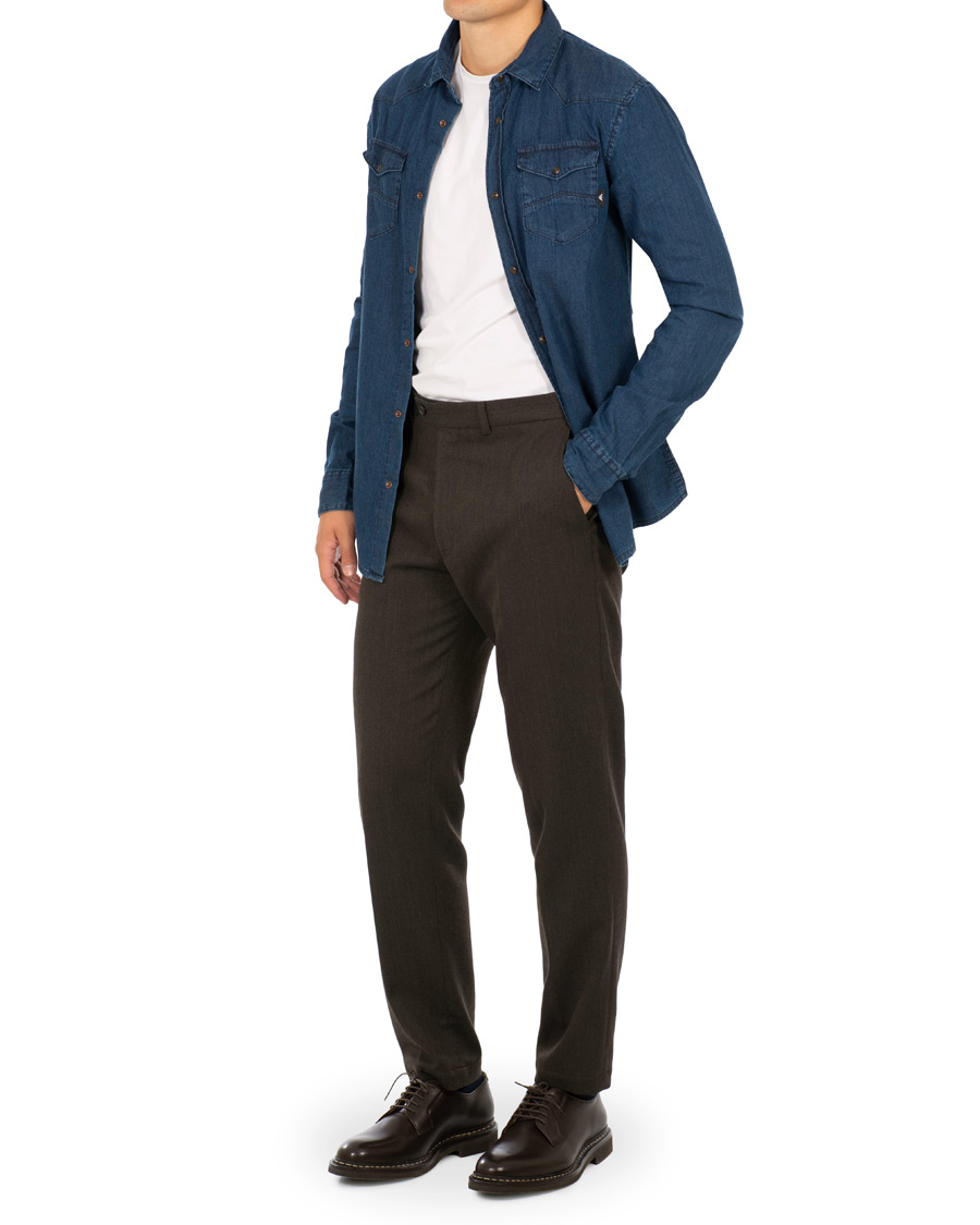 Hombres | Camisas | Emporio Armani | Denim Western Shirt Dark Wash