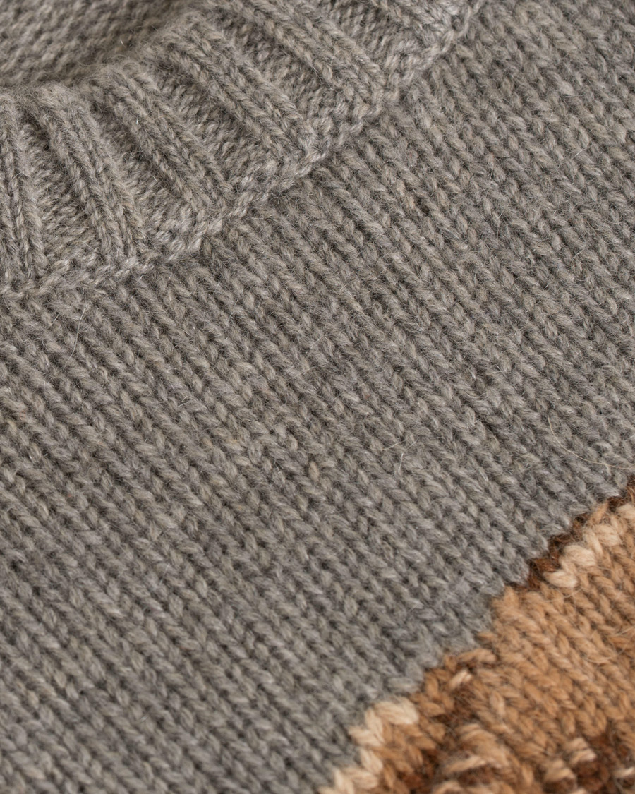 Hombres | Jerséis y prendas de punto | Ralph Lauren Purple Label | Cashmere Polo Sweater Classic Light Grey Heather