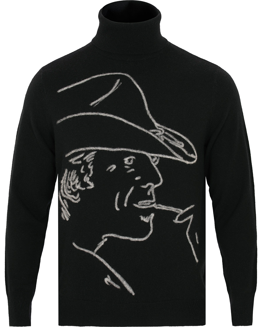 Hombres | Jerséis y prendas de punto | Ralph Lauren Purple Label | Handknit Cashmere Ralph Rollneck Classic Black