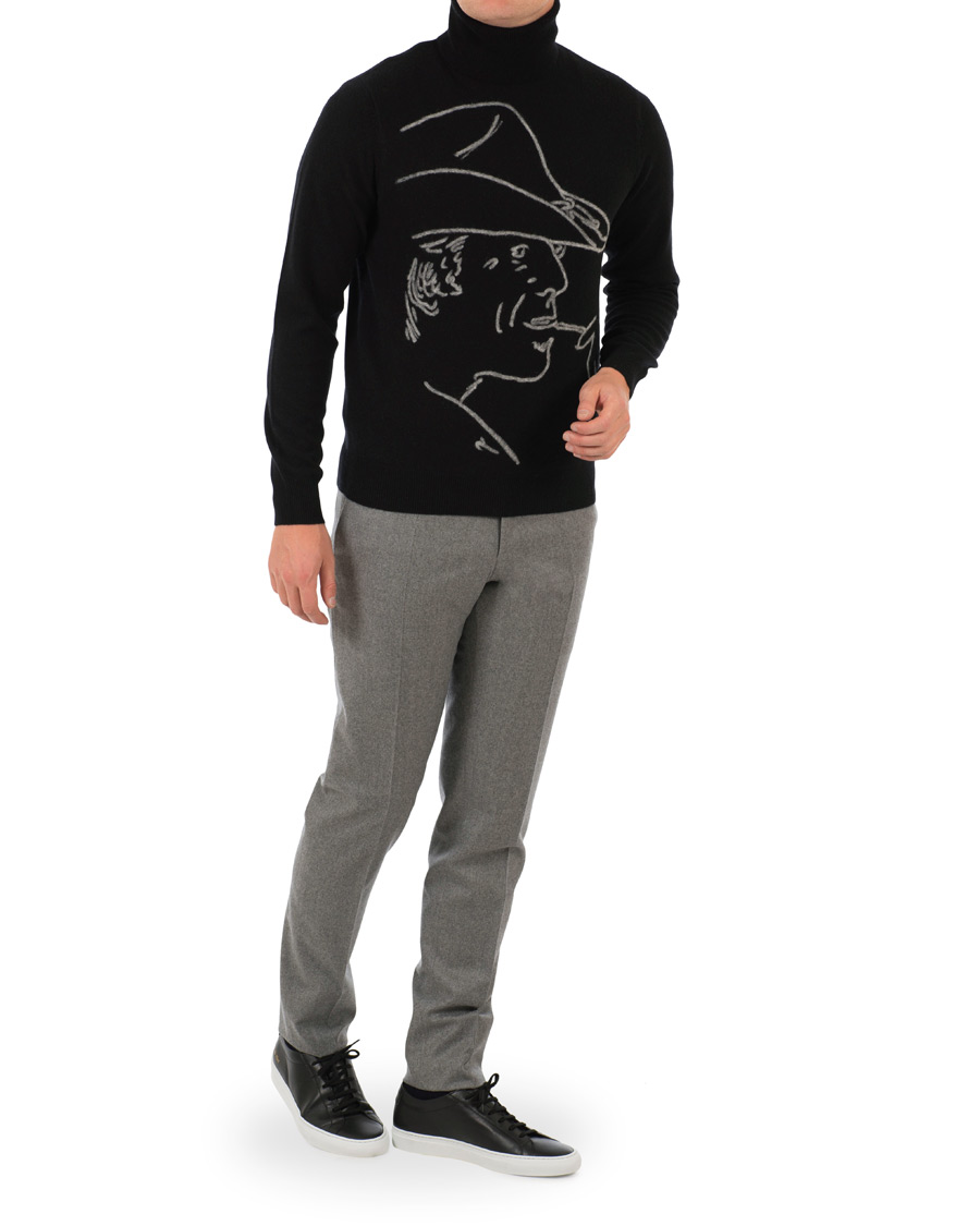 Hombres | Jerséis y prendas de punto | Ralph Lauren Purple Label | Handknit Cashmere Ralph Rollneck Classic Black