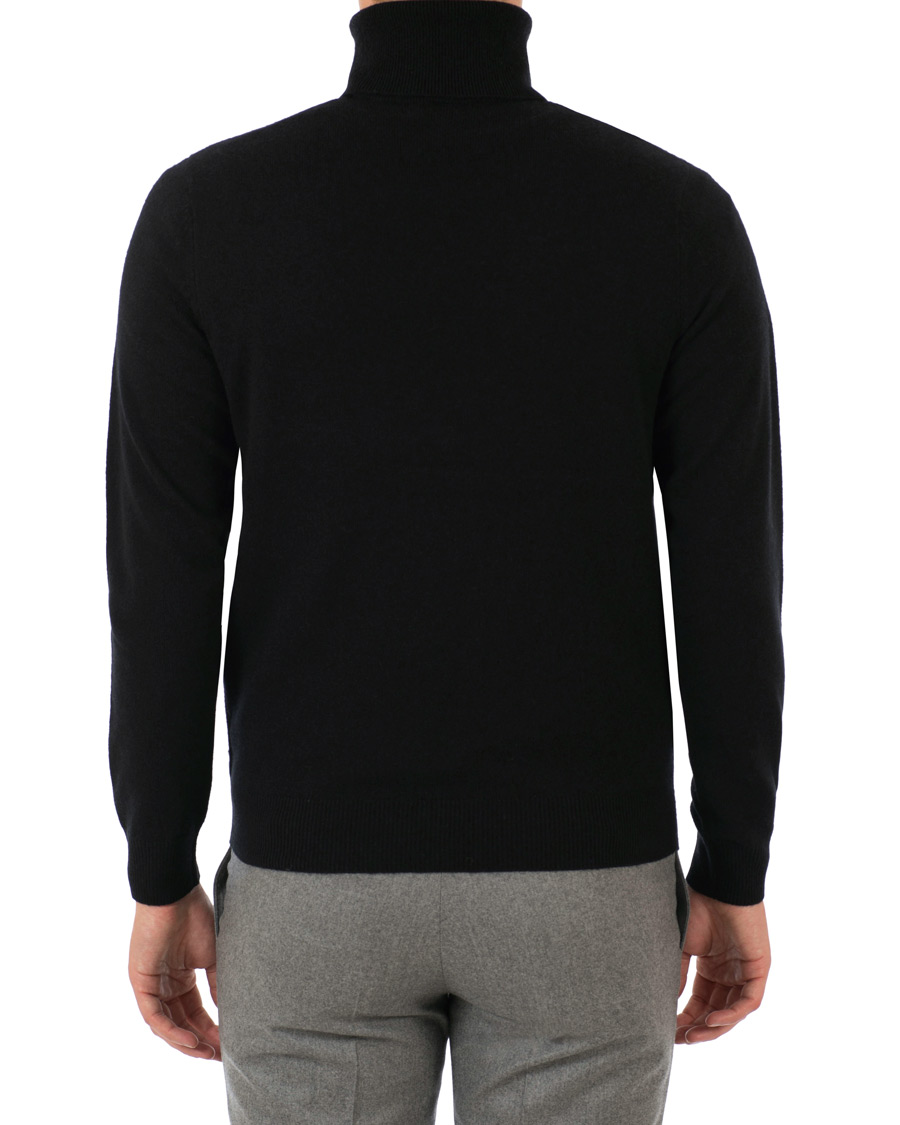 Hombres | Jerséis y prendas de punto | Ralph Lauren Purple Label | Handknit Cashmere Ralph Rollneck Classic Black