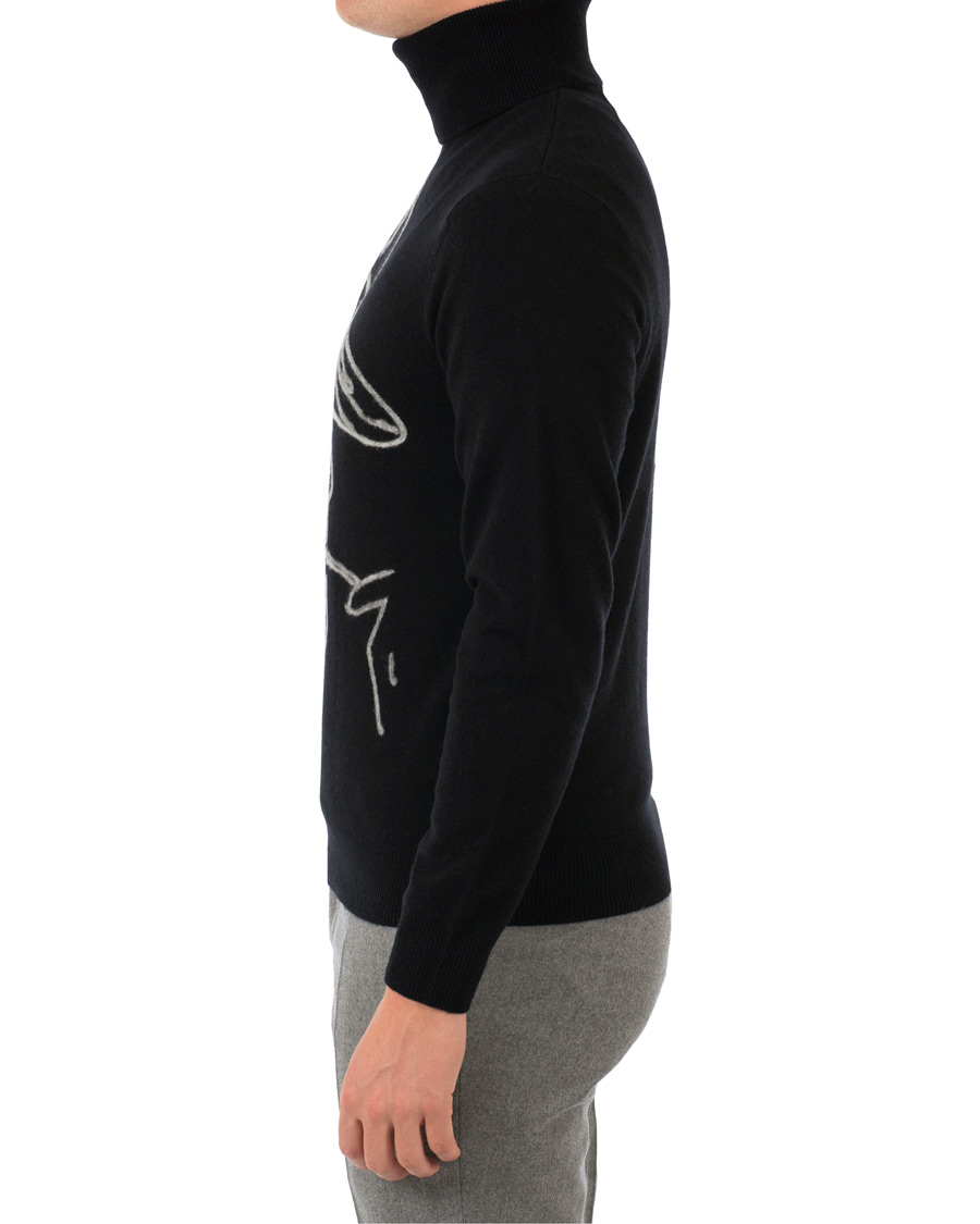 Hombres | Jerséis y prendas de punto | Ralph Lauren Purple Label | Handknit Cashmere Ralph Rollneck Classic Black