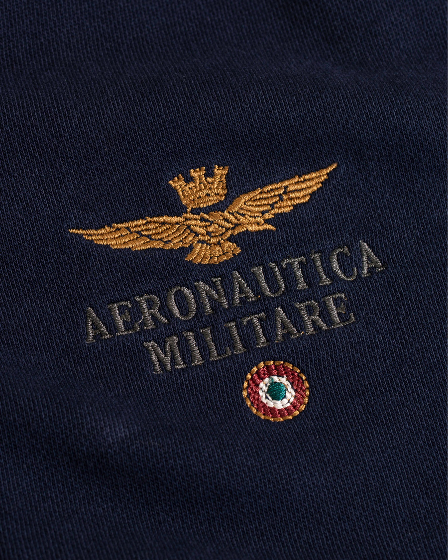 Hombres | Jerséis y prendas de punto | Aeronautica Militare | AF348 Full Zip Hoodie Navy