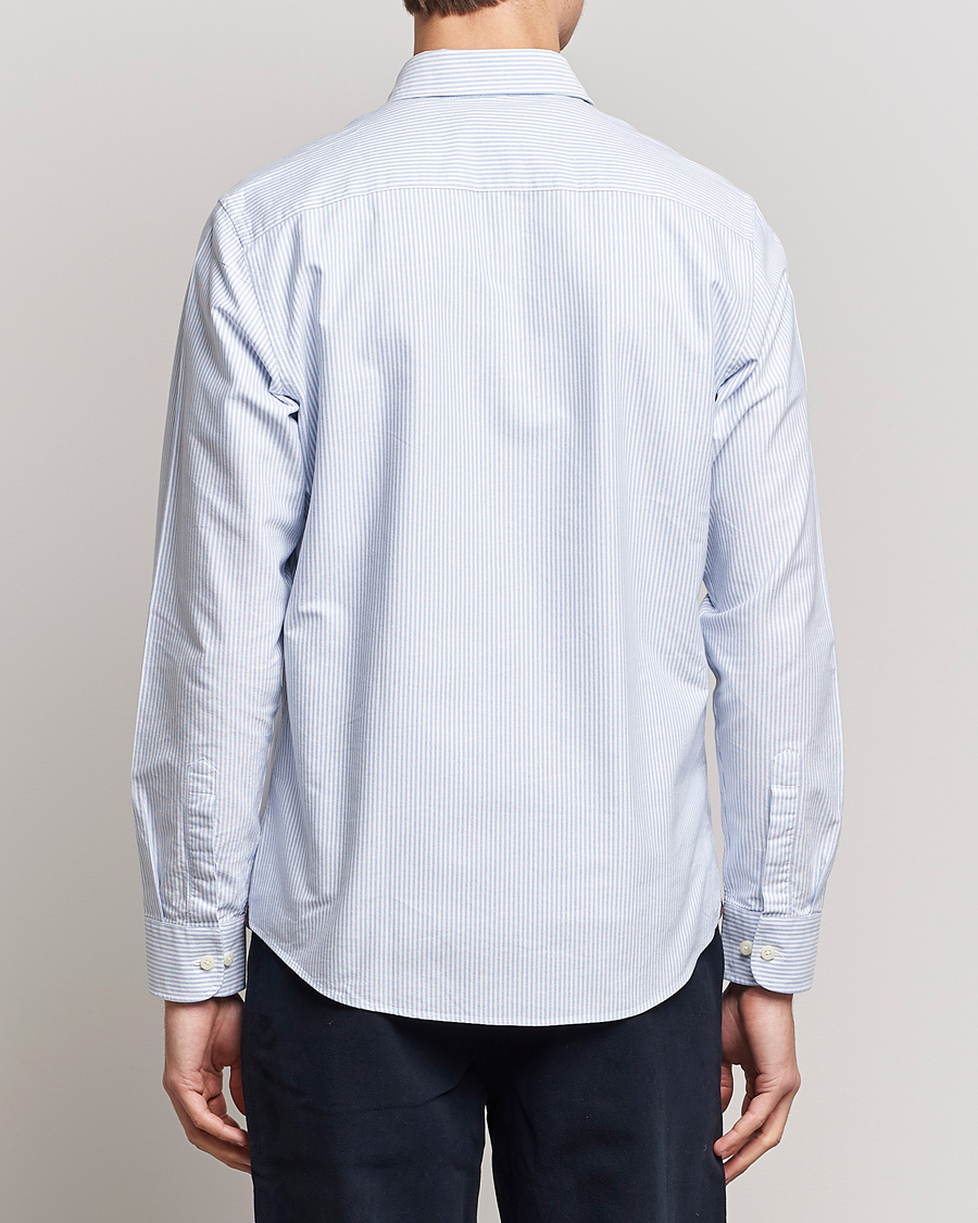 Hombres | Camisas | Morris | Douglas Striped Oxford Light Blue