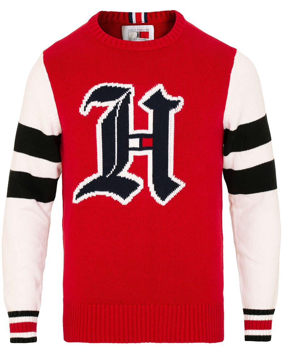 Hombres | Jerséis y prendas de punto | Tommy Hilfiger | Lewis Hamilton Varsity Sweater Barbados Cherry