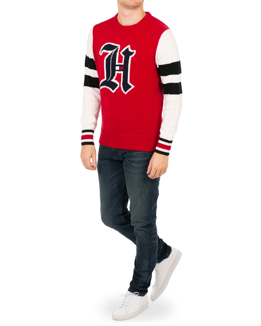 Hombres | Jerséis y prendas de punto | Tommy Hilfiger | Lewis Hamilton Varsity Sweater Barbados Cherry