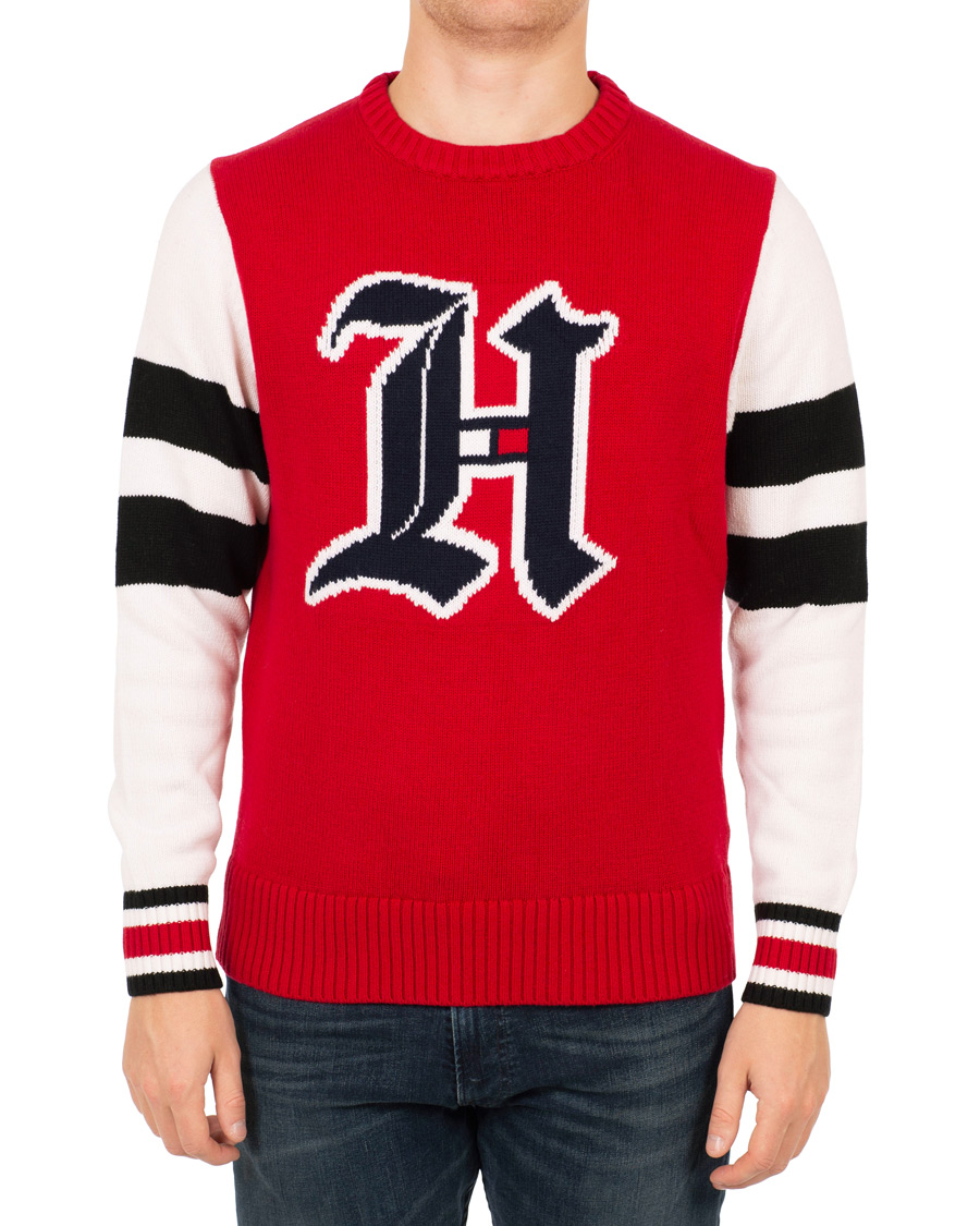 Hombres | Jerséis y prendas de punto | Tommy Hilfiger | Lewis Hamilton Varsity Sweater Barbados Cherry