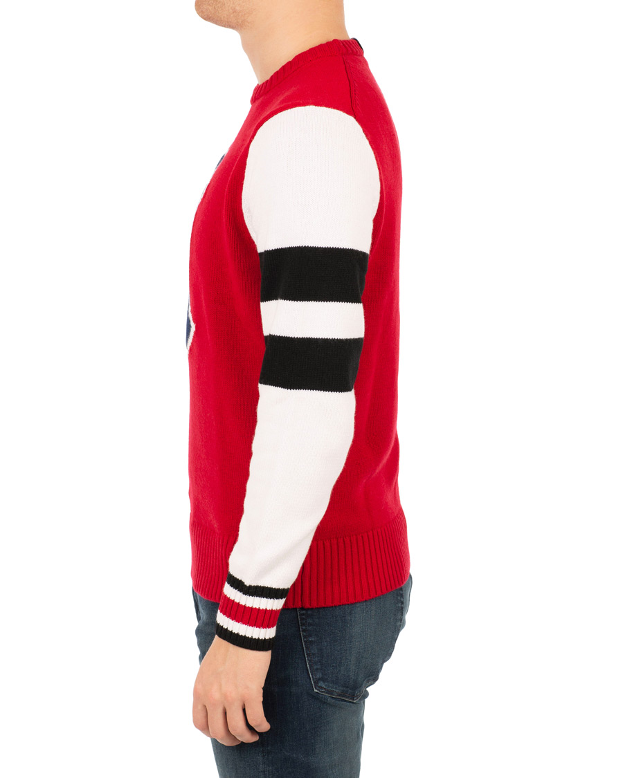 Hombres | Jerséis y prendas de punto | Tommy Hilfiger | Lewis Hamilton Varsity Sweater Barbados Cherry