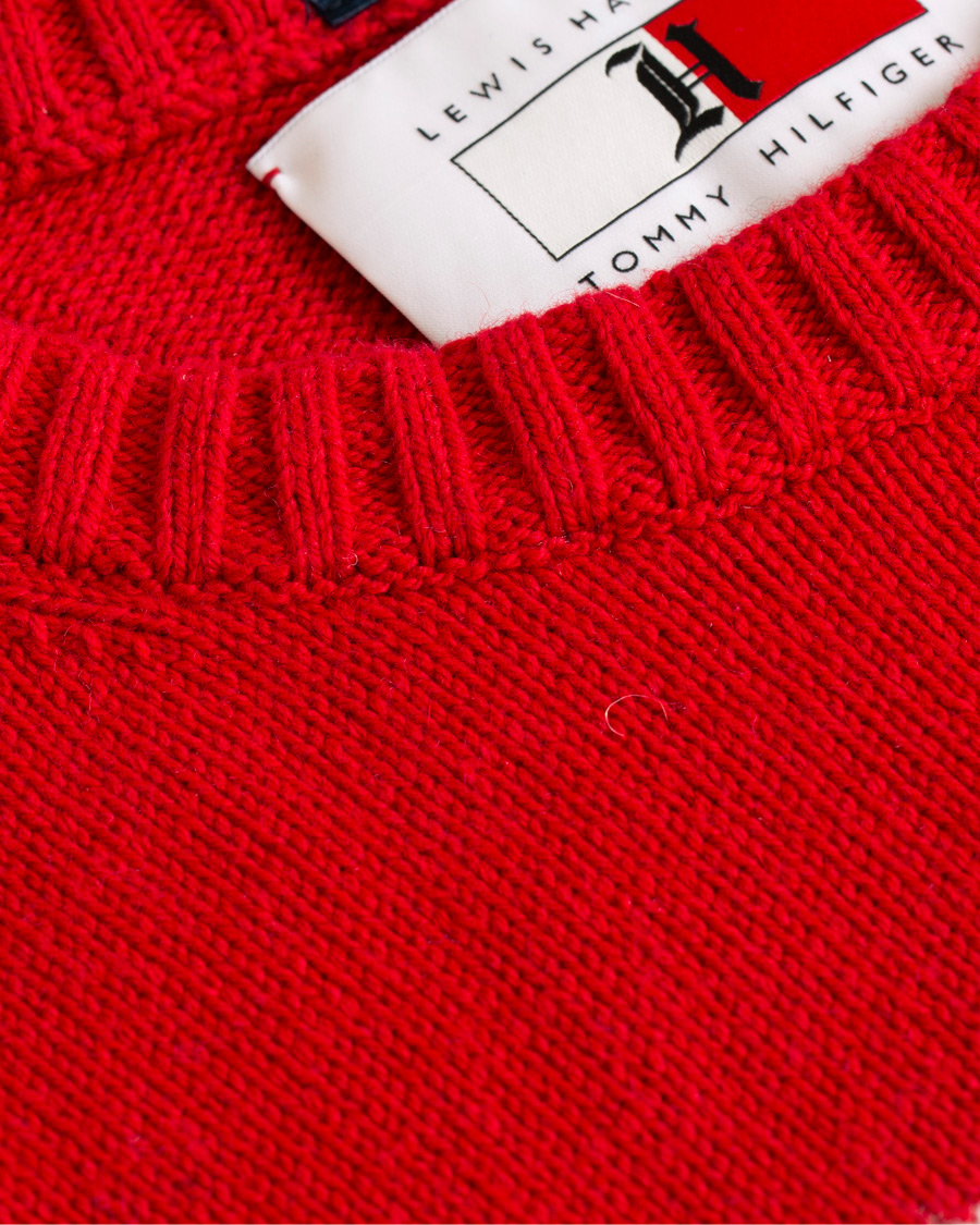 Hombres | Jerséis y prendas de punto | Tommy Hilfiger | Lewis Hamilton Varsity Sweater Barbados Cherry