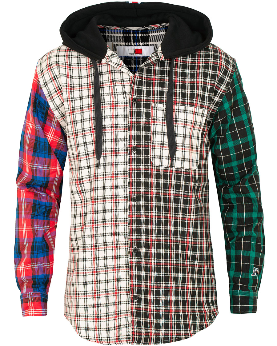 Hombres | Jerséis y prendas de punto | Tommy Hilfiger | Lewis Hamilton Plaid Hoodie Shirt Barbados Cherry