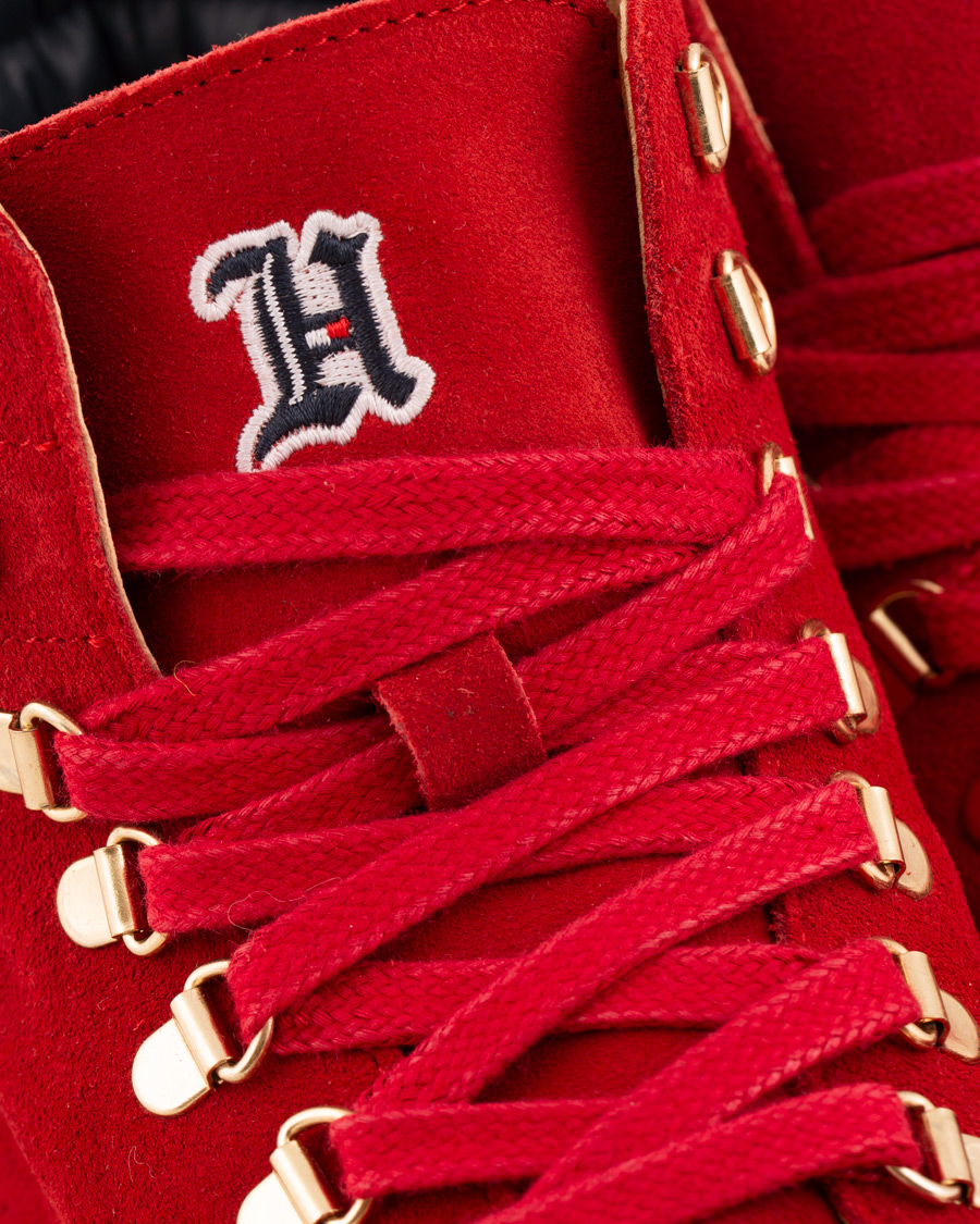 Hombres | Tommy Hilfiger Lewis Hamilton Suede Hiking Boot Barbados Cherry | Tommy Hilfiger | Lewis Hamilton Suede Hiking Boot Barbados Cherry