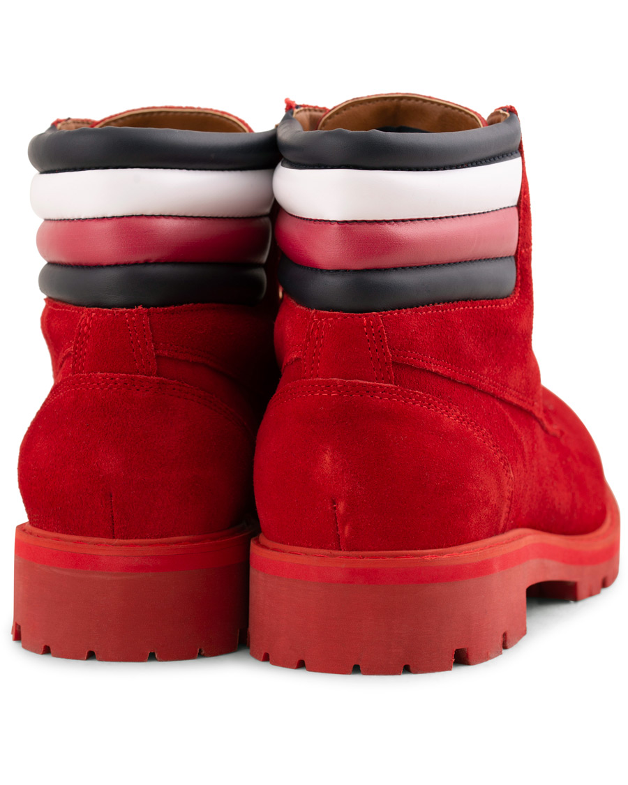 Hombres | Tommy Hilfiger Lewis Hamilton Suede Hiking Boot Barbados Cherry | Tommy Hilfiger | Lewis Hamilton Suede Hiking Boot Barbados Cherry