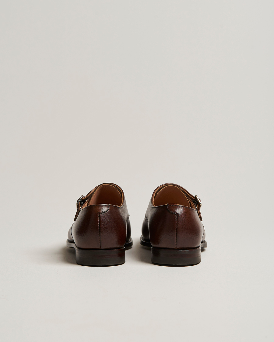 Hombres | Zapatos monk strap | Crockett & Jones | Lowndes Monkstrap City Sole Dark Brown Calf