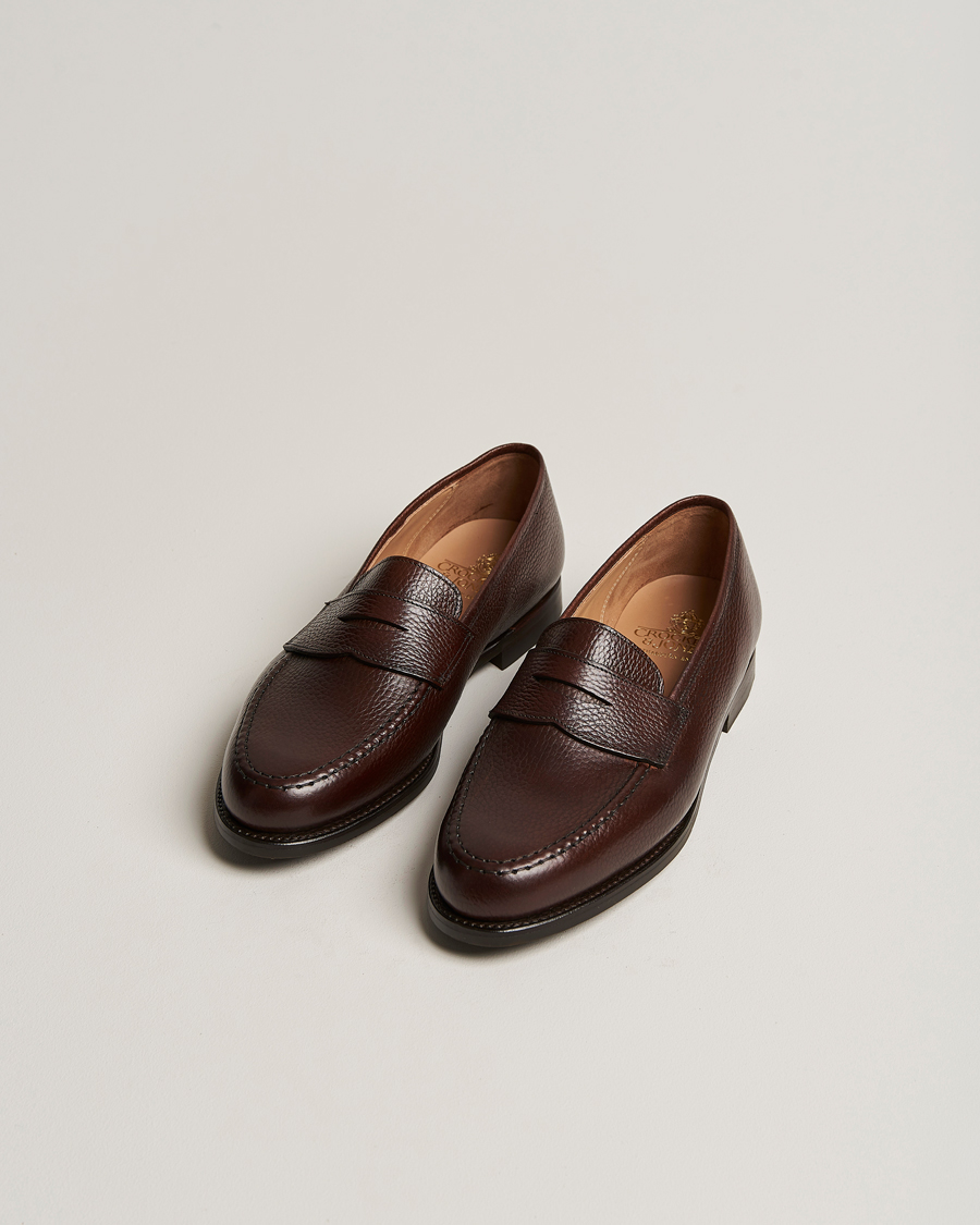 Hombres | Zapatos | Crockett & Jones | Boston City Sole Dark Brown Calf
