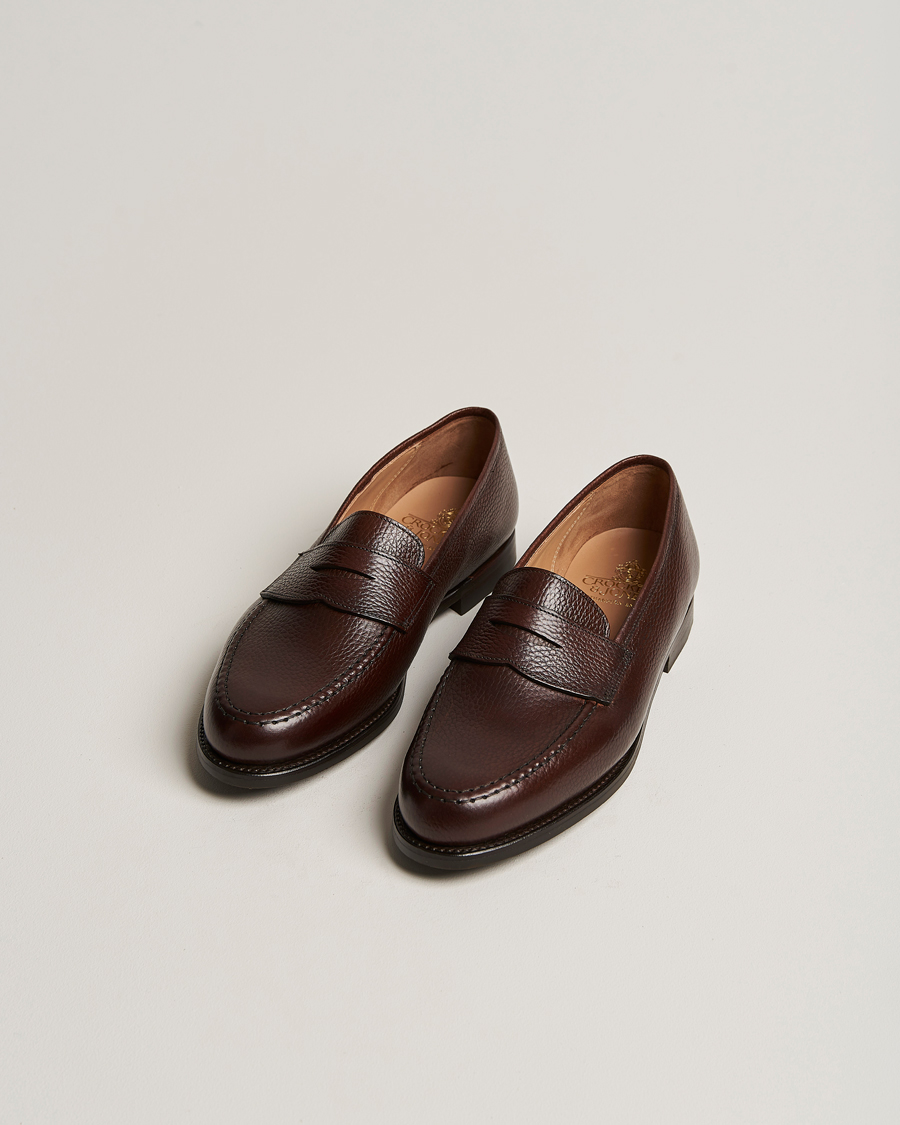 Hombres | Mocasines | Crockett & Jones | Boston City Sole Dark Brown Calf