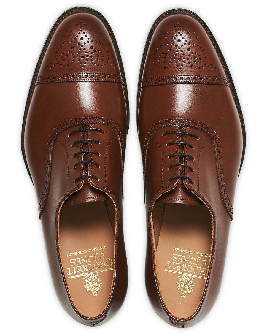 Hombres | Crockett & Jones Hatton Brogue City Sole Burnished Calf | Crockett & Jones | Hatton Brogue City Sole Burnished Calf