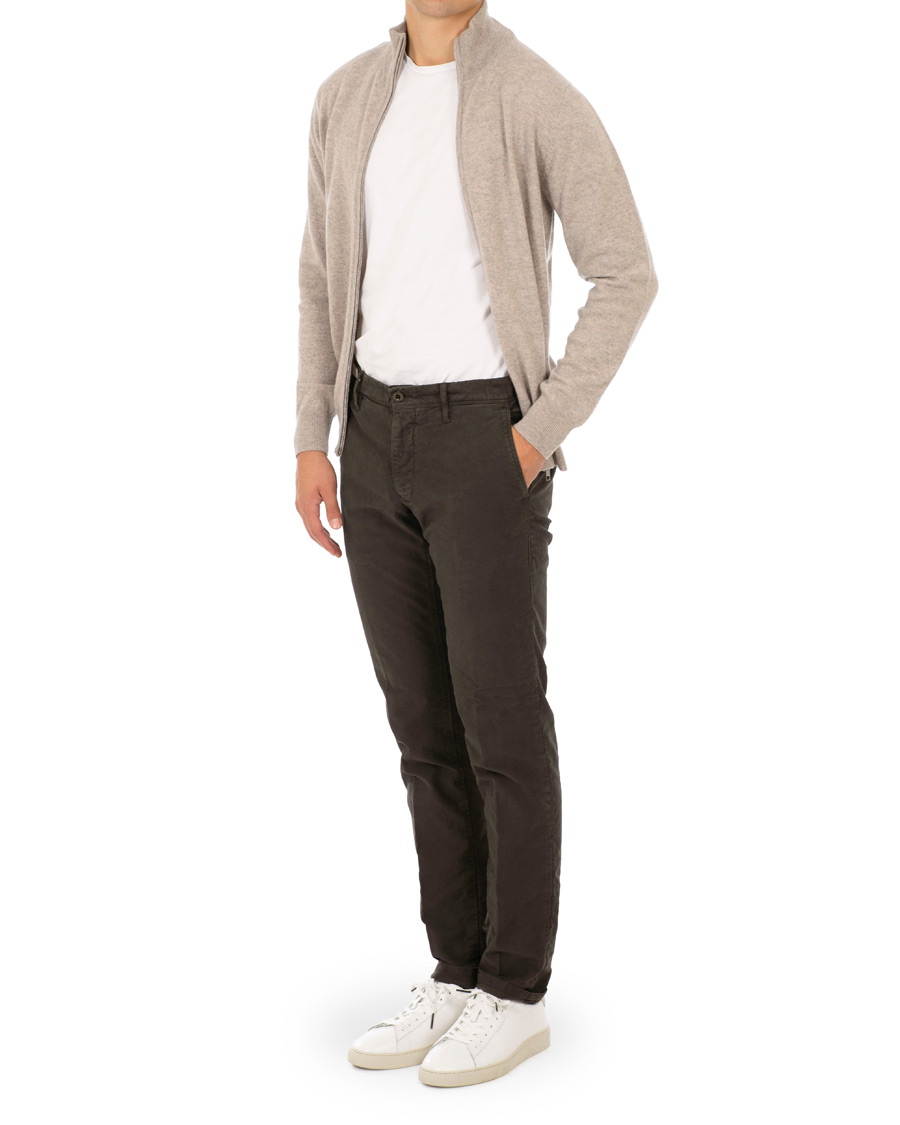 Hombres | Jerséis y prendas de punto | Soft Goat | Cashmere Full-zip Light Taupe