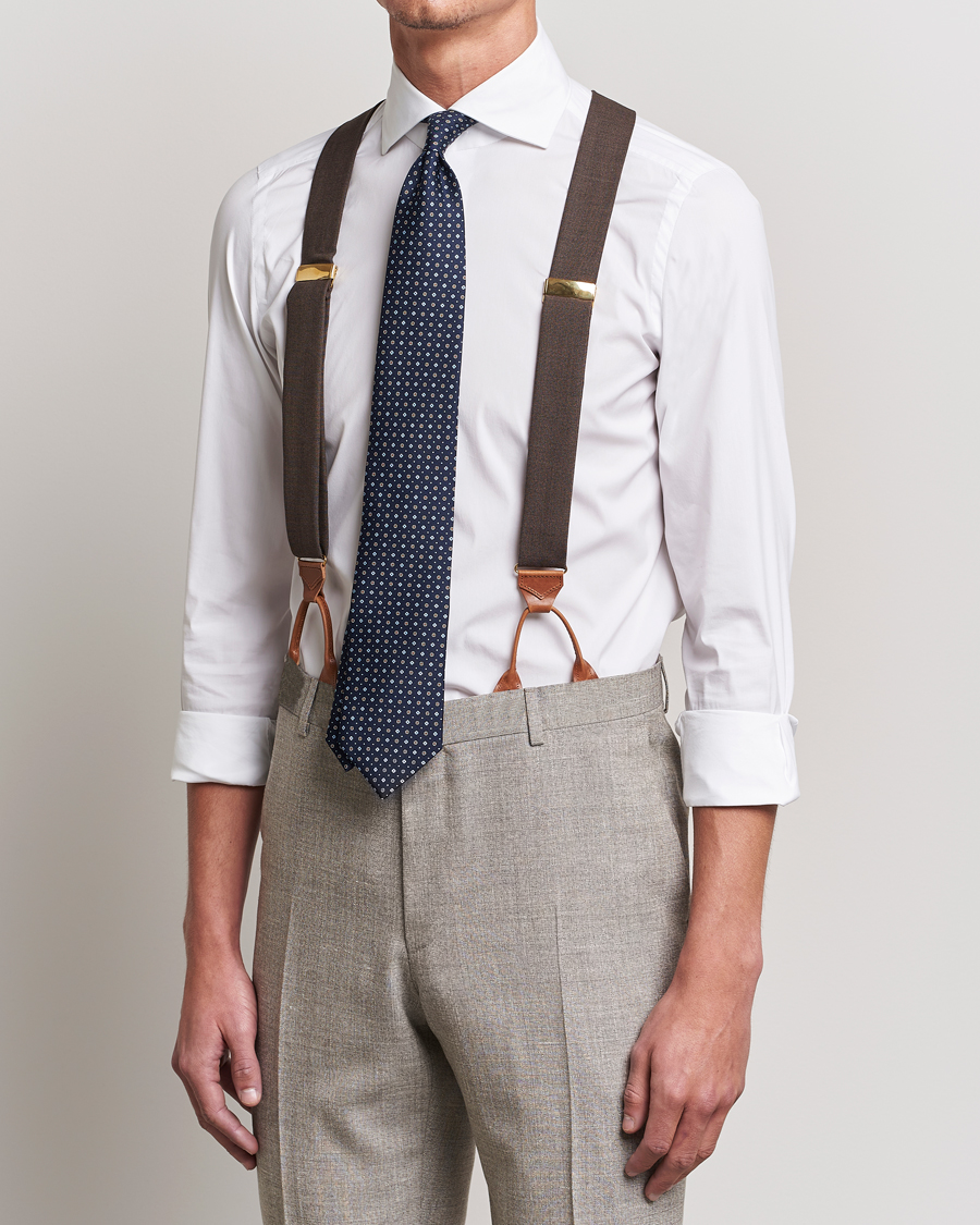 Hombres | Albert Thurston Fresco Braces 38mm Brown | Albert Thurston | Fresco Braces 38mm Brown