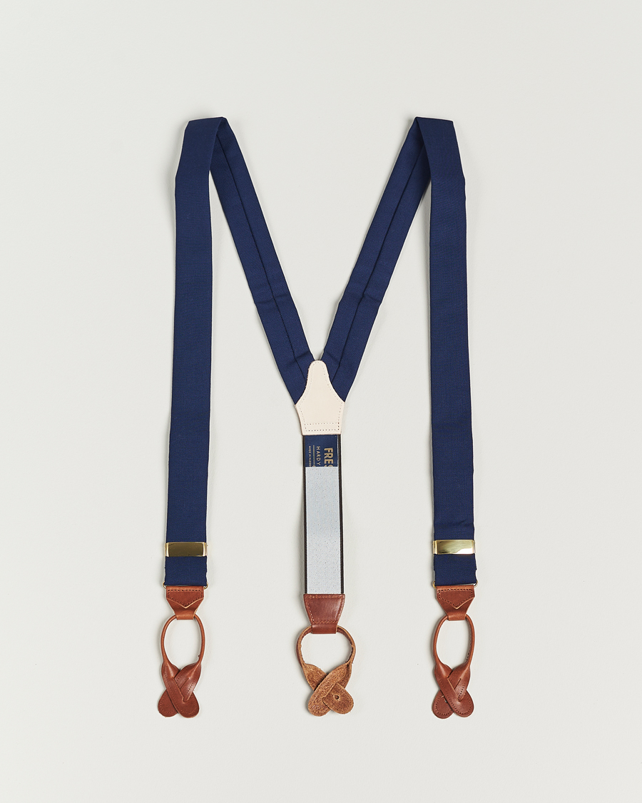 Hombres | Albert Thurston Fresco Braces 38mm Royal Blue | Albert Thurston | Fresco Braces 38mm Royal Blue
