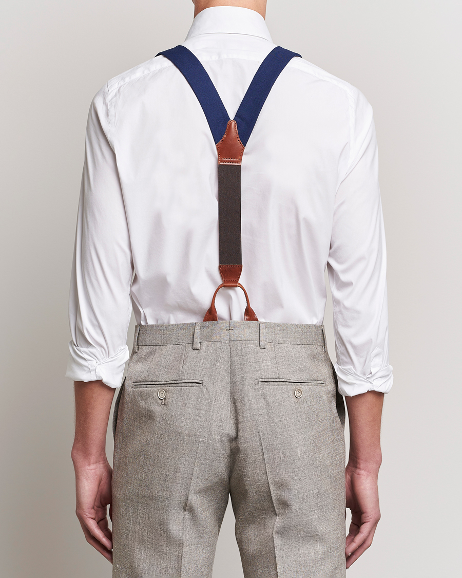Hombres | Albert Thurston Fresco Braces 38mm Royal Blue | Albert Thurston | Fresco Braces 38mm Royal Blue