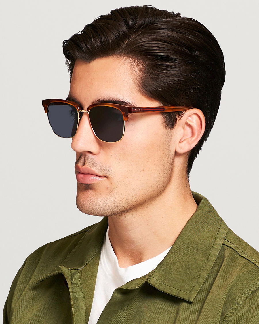 Hombres | Gucci GG0382S Sunglasses Havana/Blue | Gucci | GG0382S Sunglasses Havana/Blue