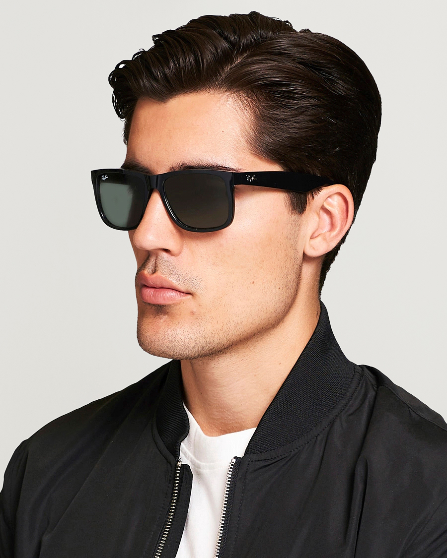 Hombres | Gafas de sol | Ray-Ban | 0RB4165 Justin Sunglasses Black