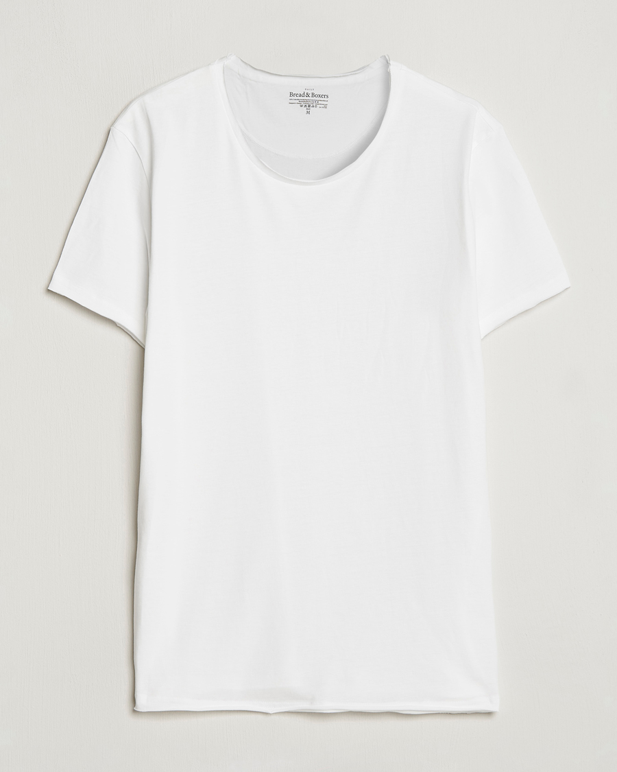 Hombres | Camisetas | Bread & Boxers | Crew Neck Relaxed White