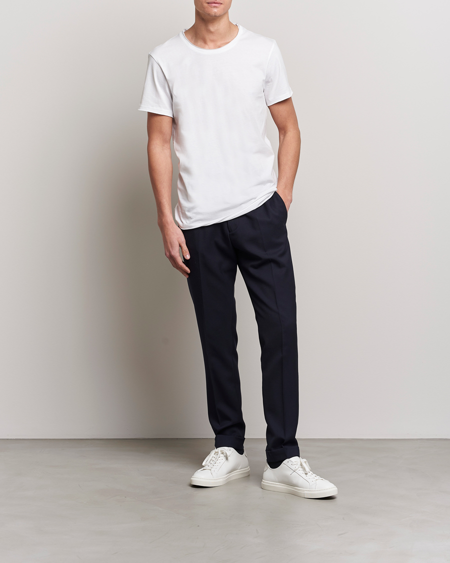 Hombres | Camisetas | Bread & Boxers | Crew Neck Relaxed White