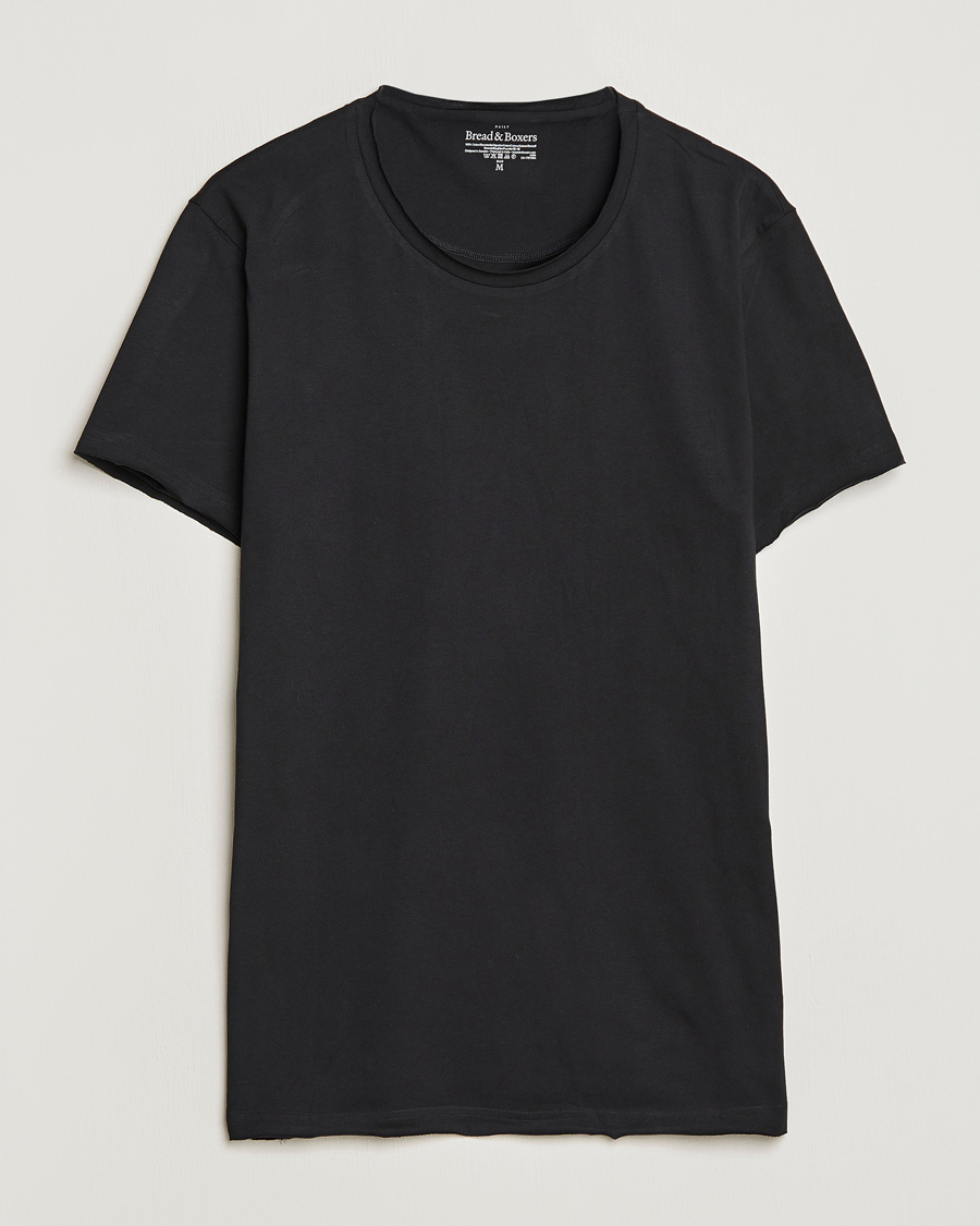 Hombres | Camisetas | Bread & Boxers | Crew Neck Relaxed Black