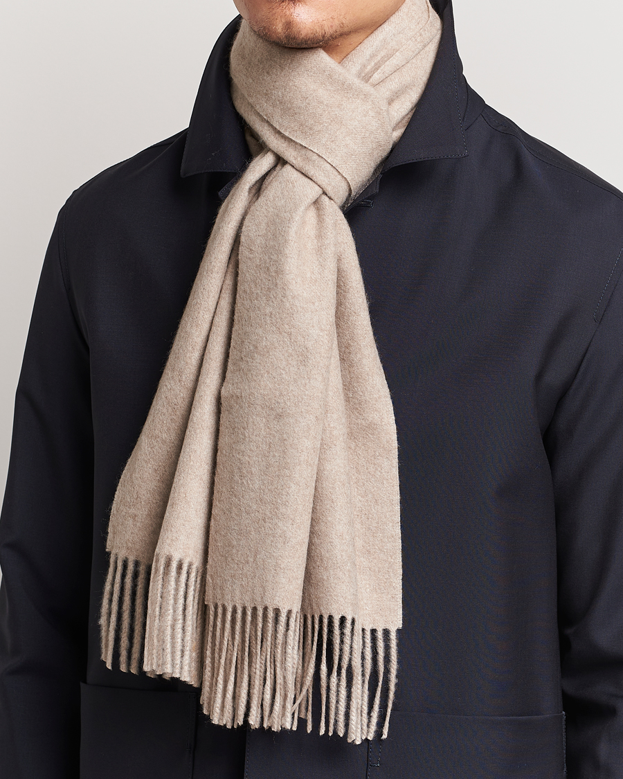 Hombres | Bufandas | Piacenza Cashmere | Cashmere Scarf Light Beige