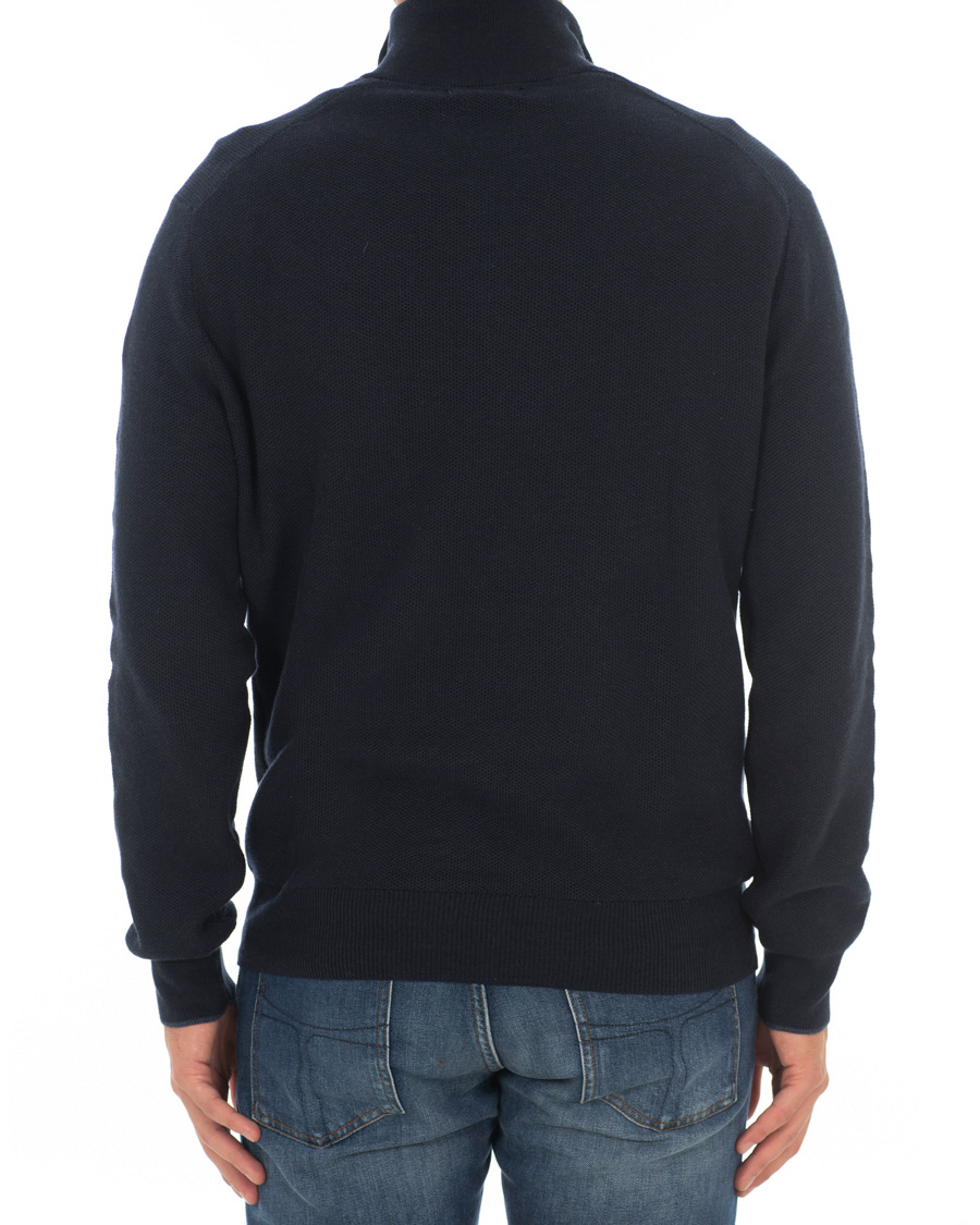 Hombres | Jerséis y prendas de punto | Polo Ralph Lauren | Texture  Half Zip Navy Heather