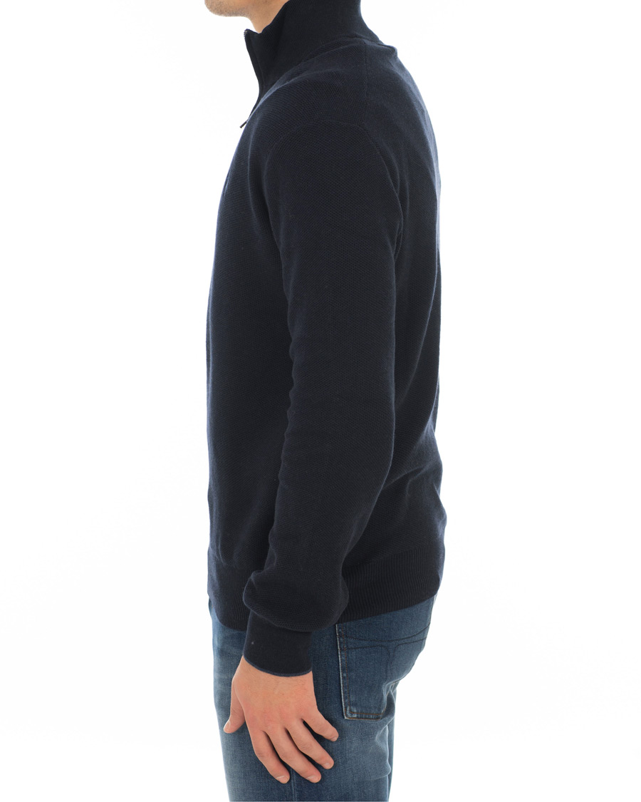 Hombres | Jerséis y prendas de punto | Polo Ralph Lauren | Texture  Half Zip Navy Heather