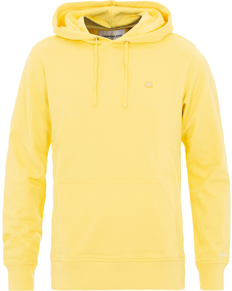 Hombres | Jerséis y prendas de punto | Calvin Klein Jeans | Chest Embroidery Hoodie Yellow Cream