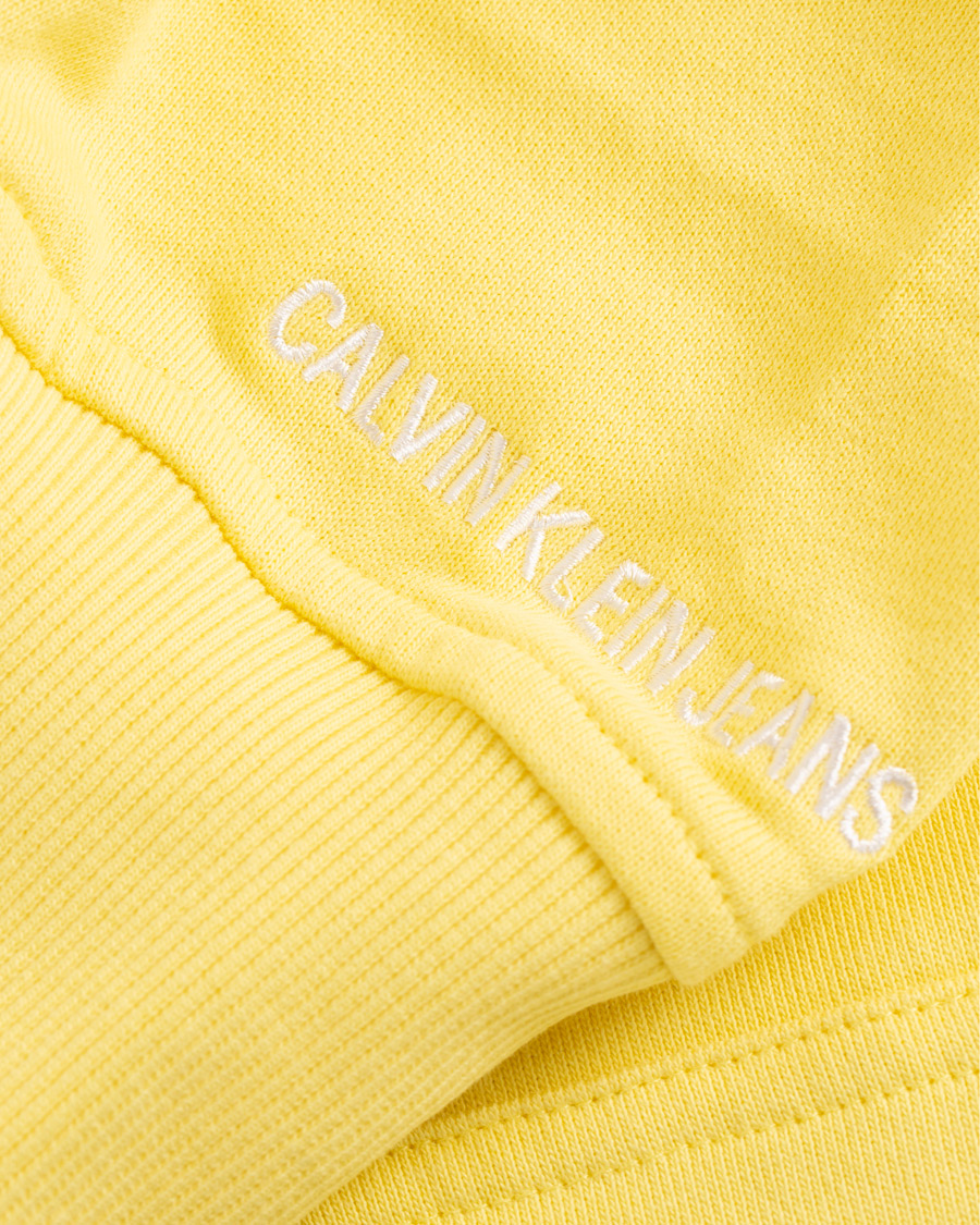 Hombres | Jerséis y prendas de punto | Calvin Klein Jeans | Chest Embroidery Hoodie Yellow Cream