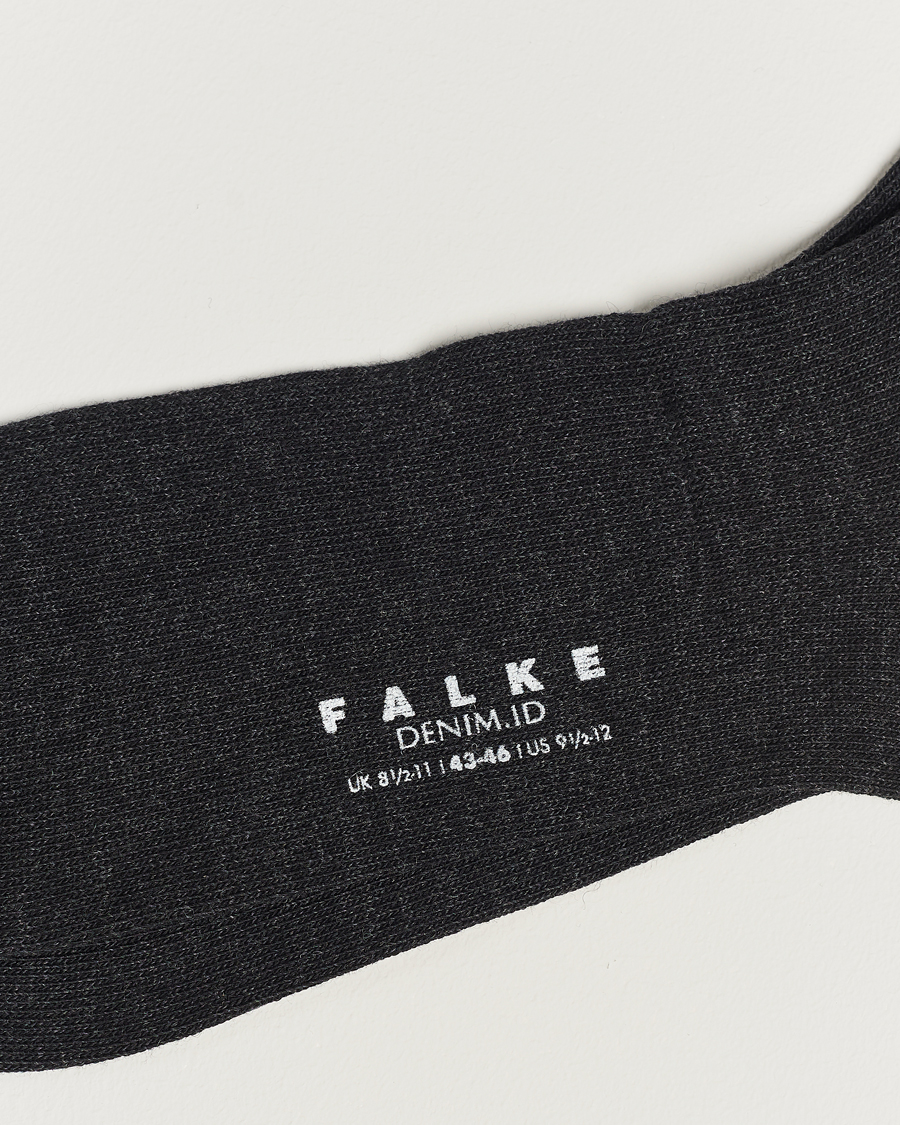 Hombres |  | Falke | Denim ID Jeans Socks Anthracite Melange