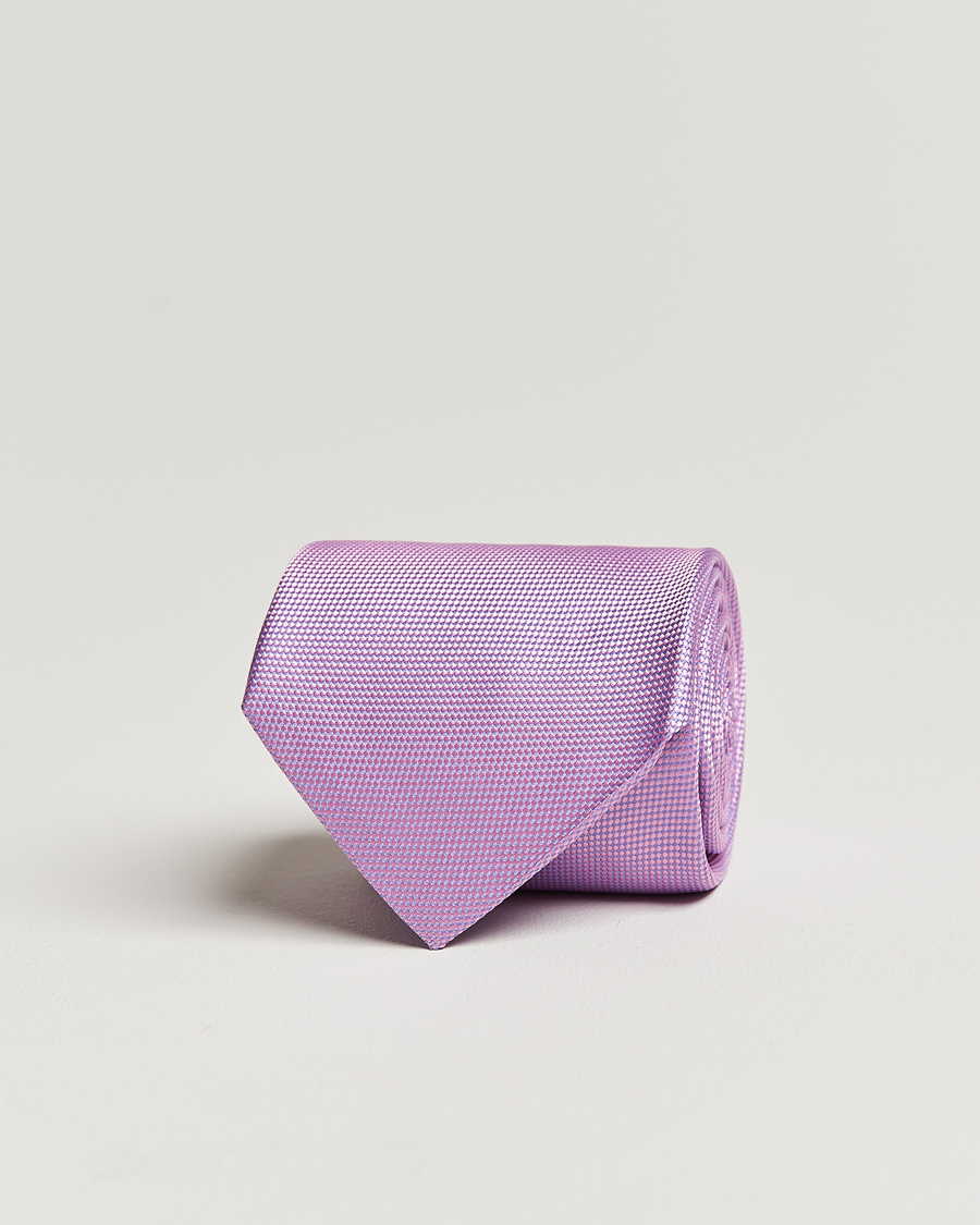 Hombres | Eton Silk Basket Weave Tie Pink | Eton | Silk Basket Weave Tie Pink