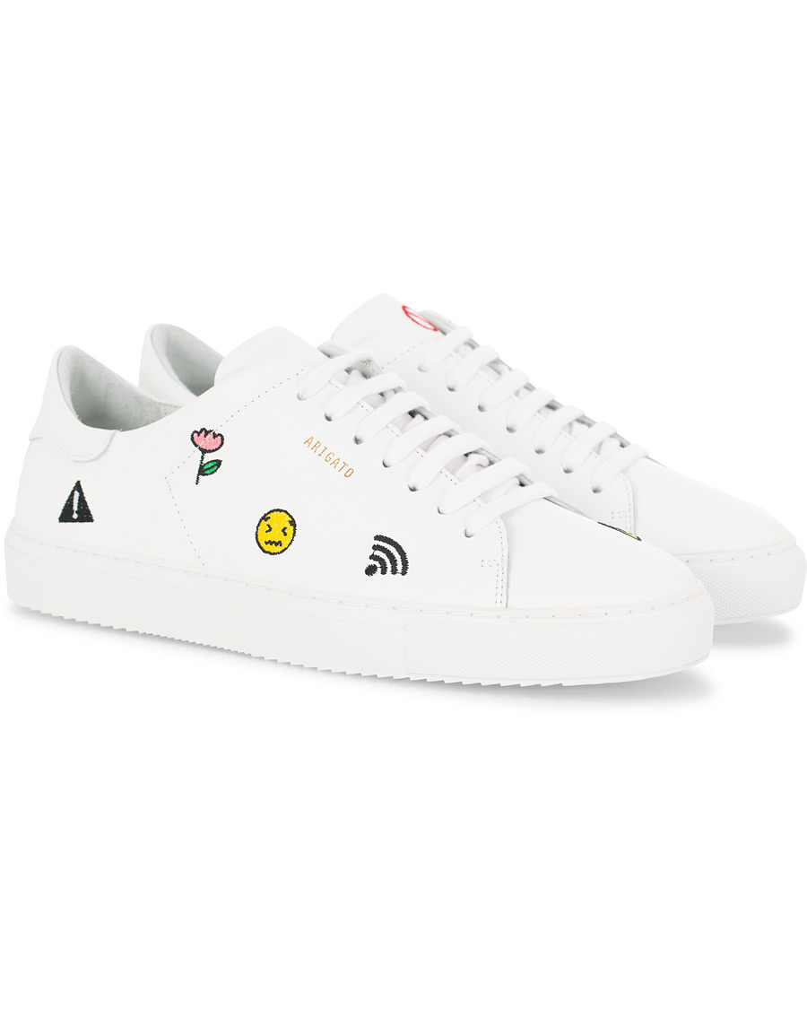 Hombres | Axel Arigato Clean 90 Emoji Sneaker White Leather | Axel Arigato | Clean 90 Emoji Sneaker White Leather