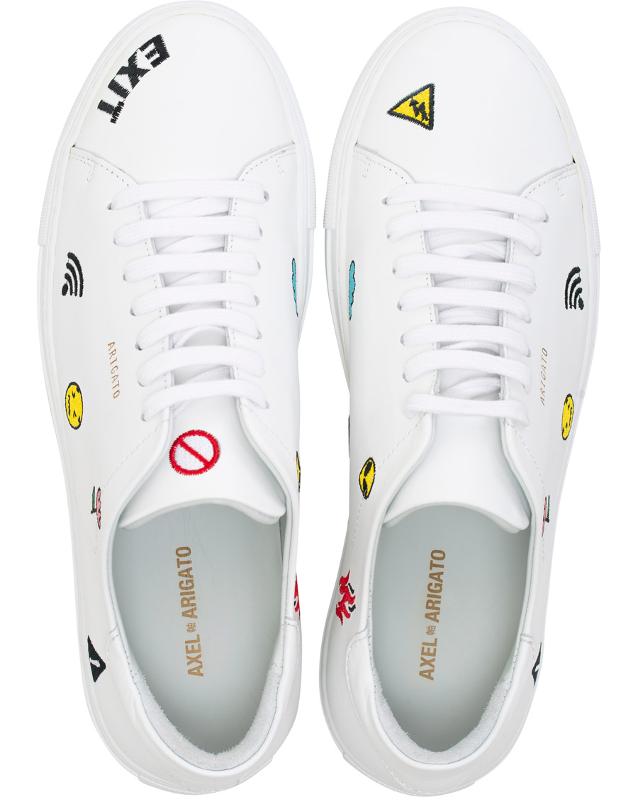 Hombres | Axel Arigato Clean 90 Emoji Sneaker White Leather | Axel Arigato | Clean 90 Emoji Sneaker White Leather
